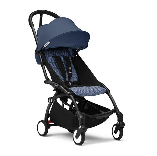 Stokke YOYO3 Ultra Compact 6+ Stroller (One Box) - Black / Air France Blue