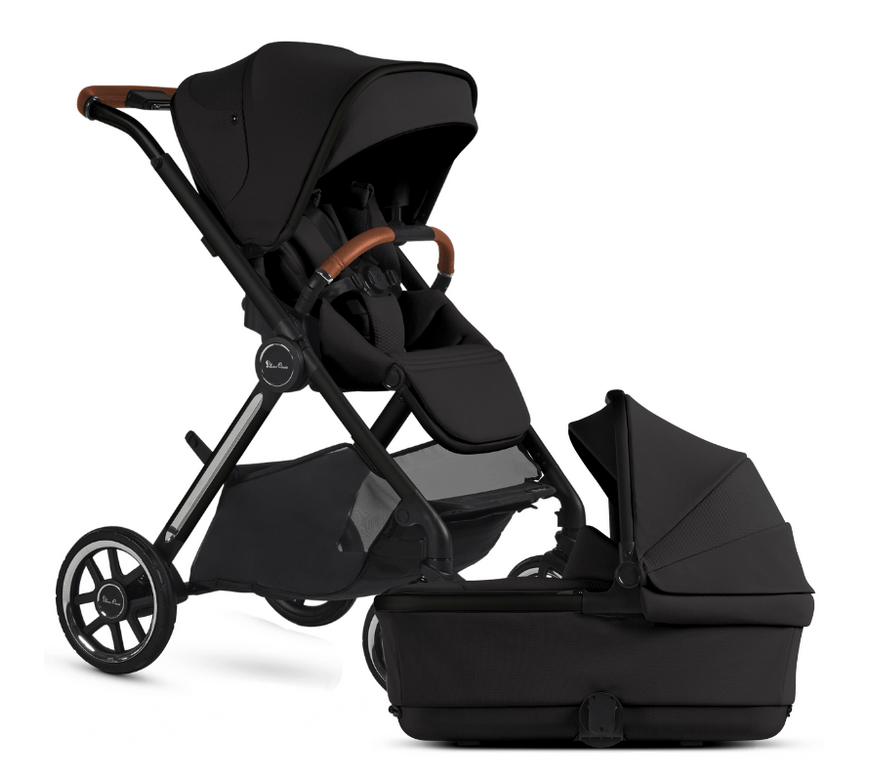 Silver Cross Reef 2 Stroller + Folding Bassinet Bundle - Nocturne SX2312-NTUC-SX2311-NTUC