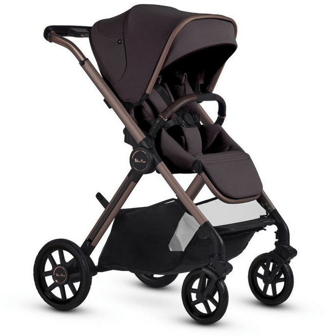 Silver Cross Reef 2 Stroller + Folding Bassinet Bundle - Ganache