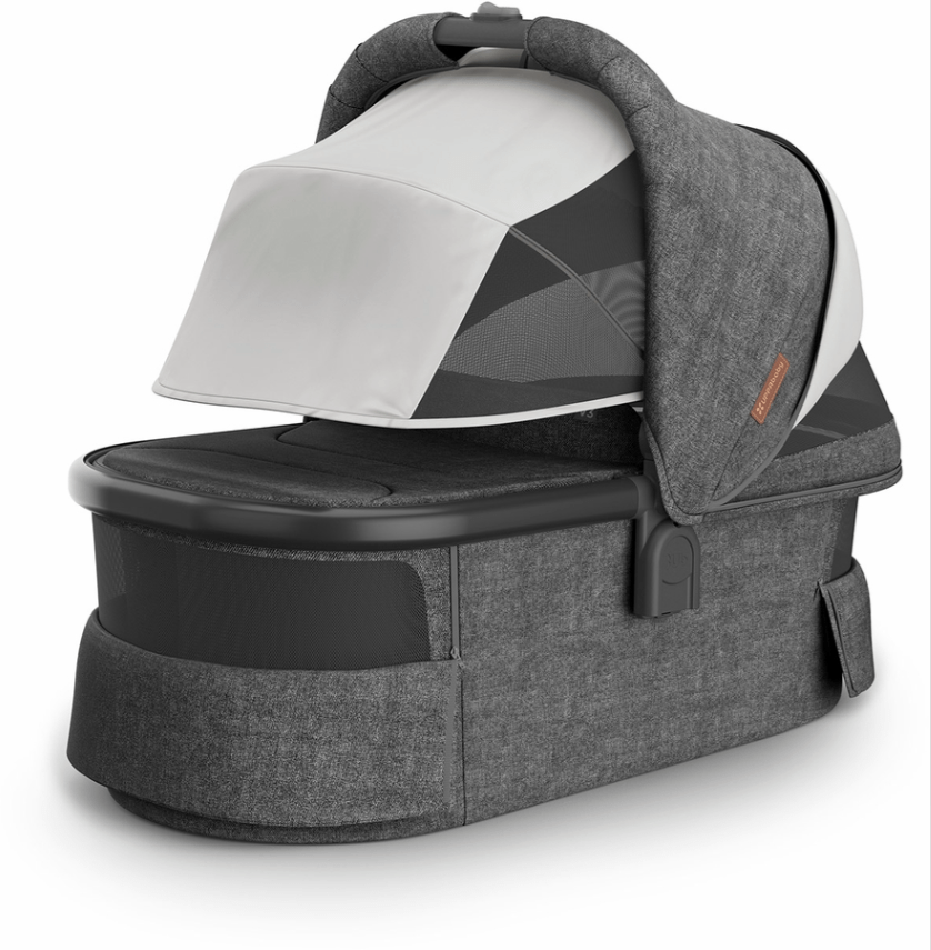 UPPAbaby Bassinet V3 - Greyson - Charcoal Mélange | Carbon Frame