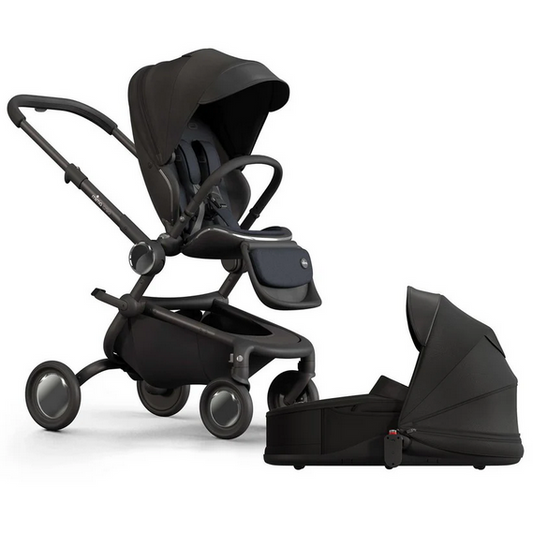 Mima Creo Stroller + Bassinet Bundle - Black / Black A513-01110BB-AS501110-01