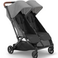 UPPAbaby Minu Duo Stroller - Greyson - Charcoal Mélange | Carbon Frame | Saddle Leather