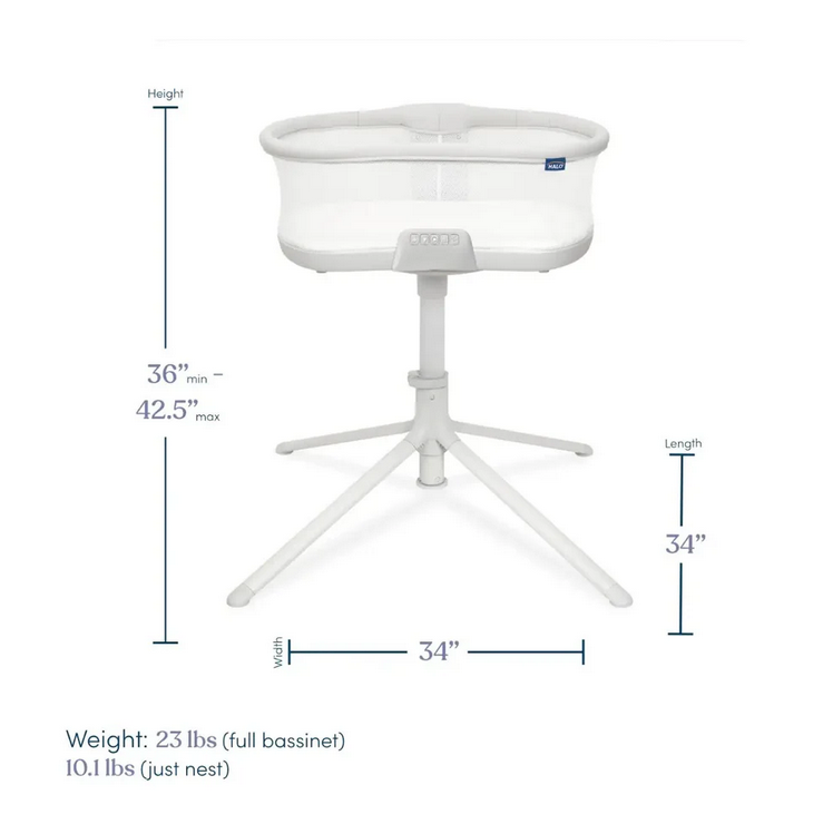 Halo BassiNest® Connected Swivel Sleeper 3.0 - Smart Bassinet