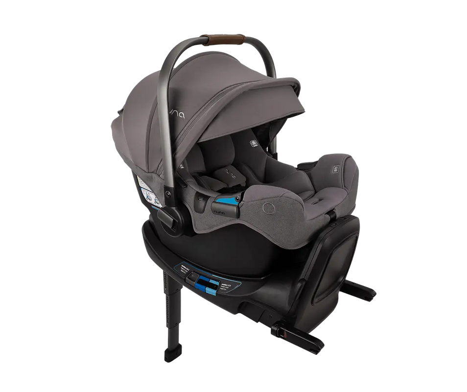 Nuna MIXX Next with Magnetic Buckle + Pipa RX Infant Car Seat Bundle - Granite