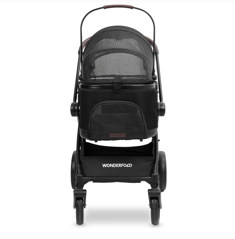 Wonderfold P3 Pet Switch & Stroll Stroller - Black