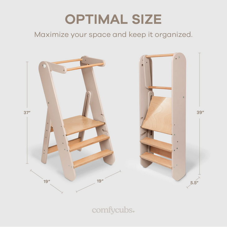 Comfy Kids Kids Step Stool for Ages 3+ in Blush