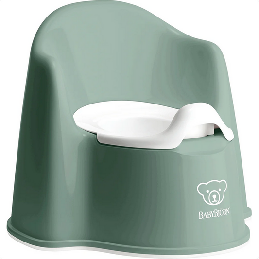 Baby Bjorn Potty Chair - Deep Green/White 055268US