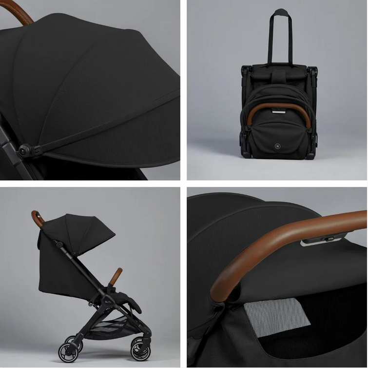 Silver Cross Clic Compact Stroller + Nuna PIPA RX Travel System Bundle - Black / Caviar