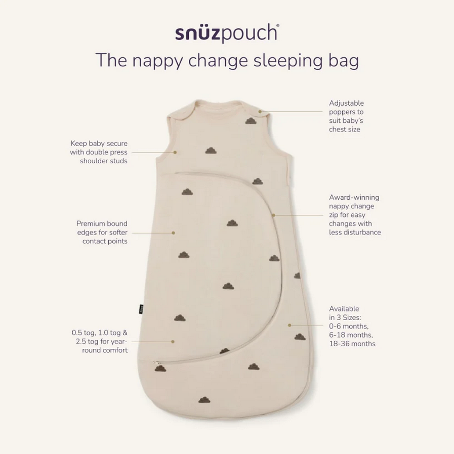 SnuzPouch Sleeping Bag - Blush Dot