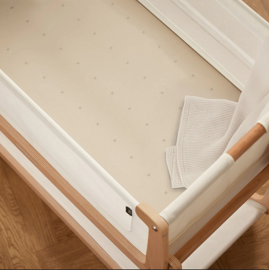 Snuz Bassinet 2 Pack Fitted Sheets - Blush Dot