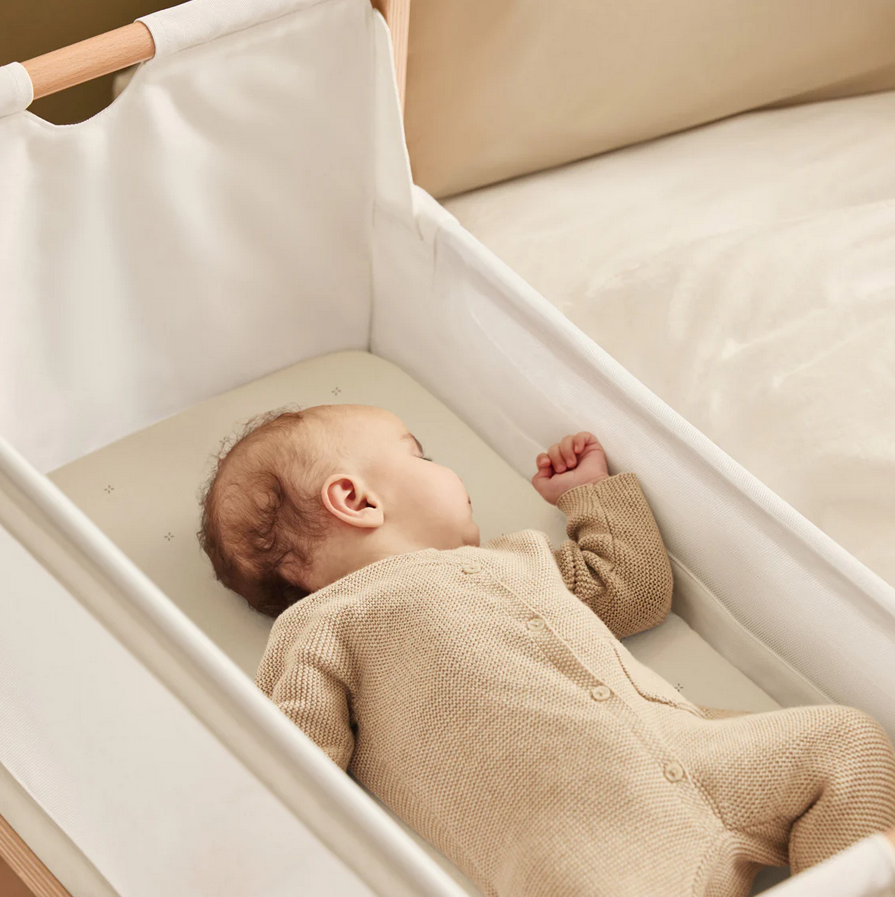 Snuz Bassinet 2 Pack Fitted Sheets - Blush Dot