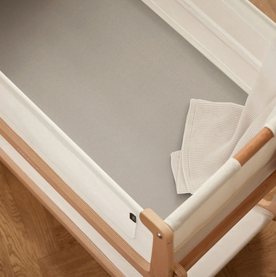 Snuz Bassinet 2 Pack Fitted Sheets - Gray