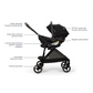 Nuna PIPA urbn Flex Travel System Bundle - Caviar