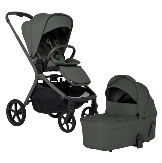 Silver Cross Breez Modular Stroller + Bassinet Bundle - Pewter SX2349-PWUC-SX2350-PWUC