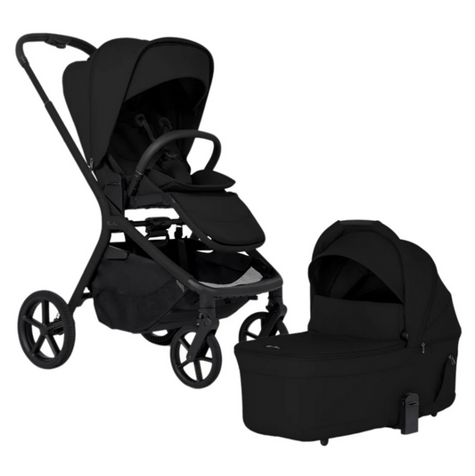 Silver Cross Breez Modular Stroller + Bassinet Bundle - Onyx SX2349-OXUC-SX2350-OXUC