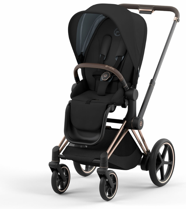 Cybex ePriam Stroller - Rose Gold/Black