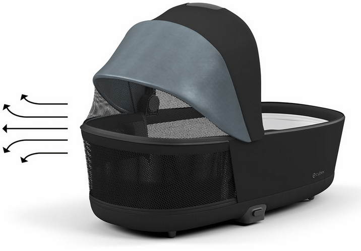 Cybex Priam 4 / ePriam 2 Lux Carry Cot - Deep Black