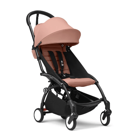 Stokke YOYO3 Ultra Compact 6+ Stroller (One Box) - Black / Ginger - Traveling Tikes 