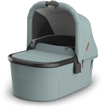 UPPAbaby Bassinet V3 - Kenzi - Mystic Aqua | Carbon Frame