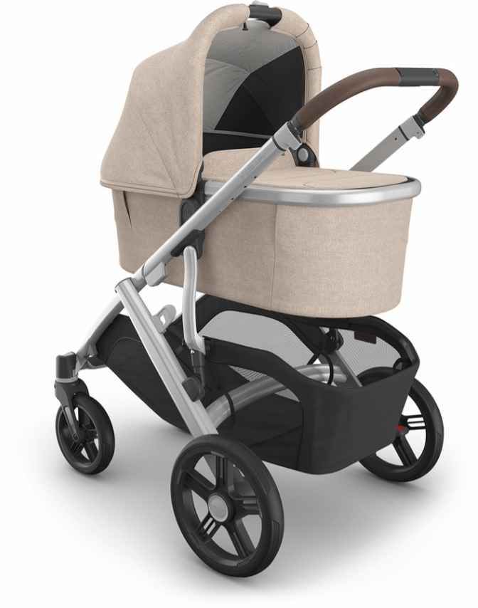 UPPAbaby Bassinet V3 - Declan - Oat Mélange | Silver Frame