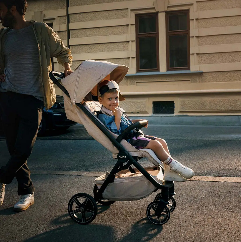 Nuna x BMW TRVL LX Self-Folding Compact Stroller - Mica