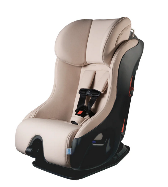 Clek Fllo Narrow Convertible Car Seat with Anti-Rebound Bar - Latte Ziip (Flame Retardant Free) FL19U1-BGB