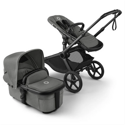 Bugaboo Kangaroo Complete - Black/Moon Grey-Moon Grey 100280033