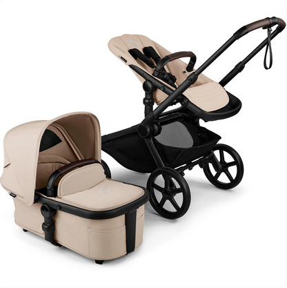 Bugaboo Kangaroo Complete Single-to-Double Stroller - Black / Desert Taupe / Desert Taupe 100280028