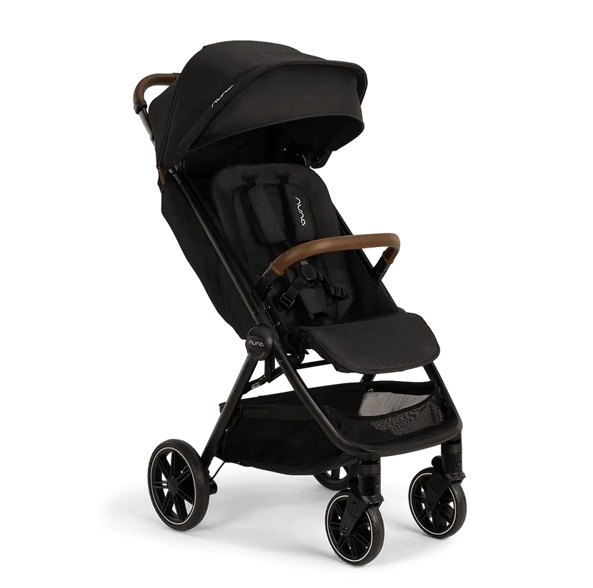 Nuna TRVL LX Self-Folding Compact Stroller - Caviar ST18100CVR