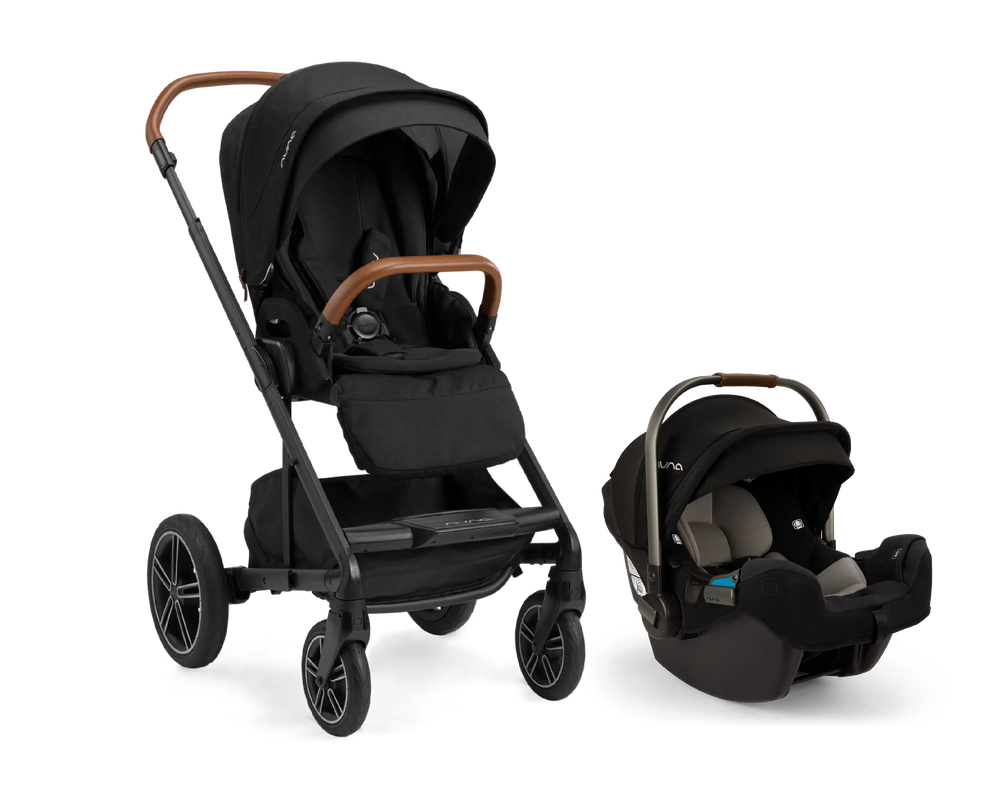 Nuna MIXX Next with Magnetic Buckle + Pipa RX Infant Car Seat Bundle - Caviar Z2ST13412586CVR