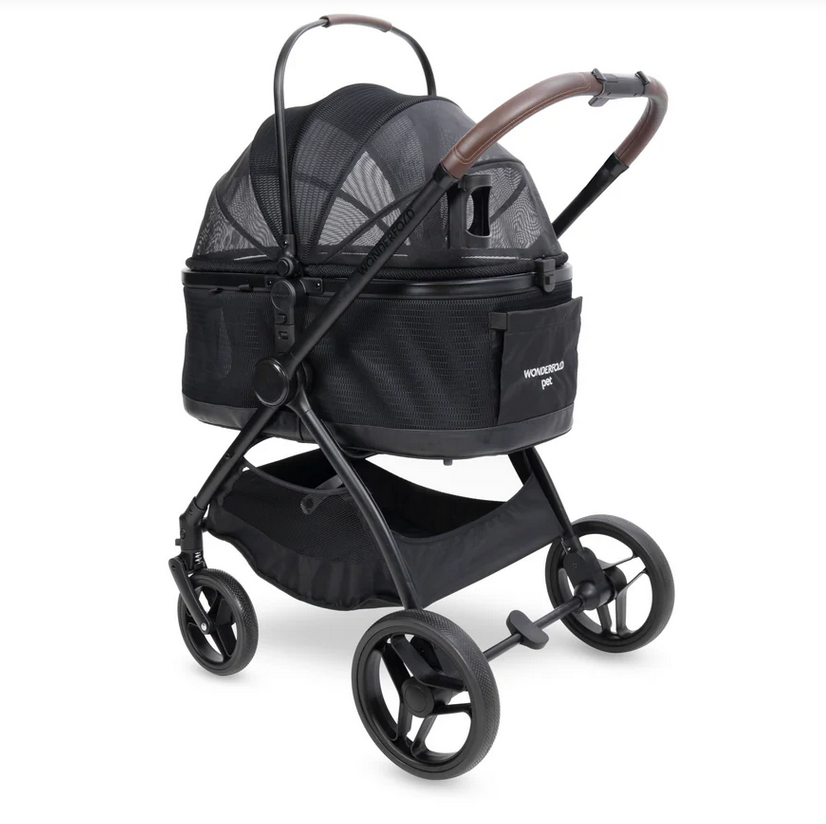 Wonderfold P3 Pet Switch & Stroll Stroller - Black