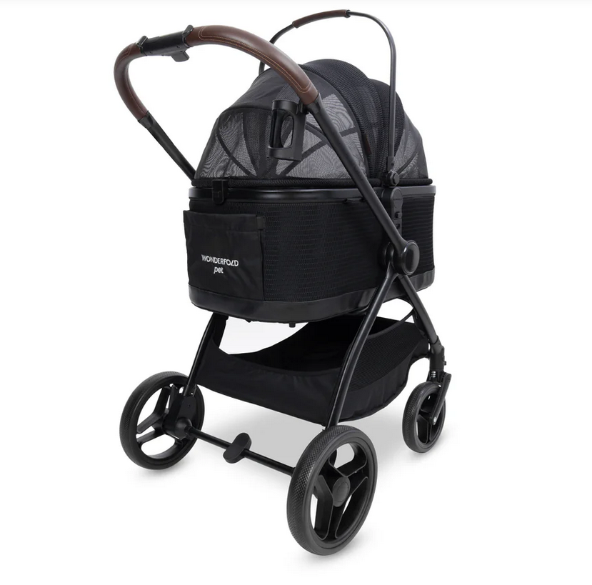 Wonderfold P3 Pet Switch & Stroll Stroller - Black