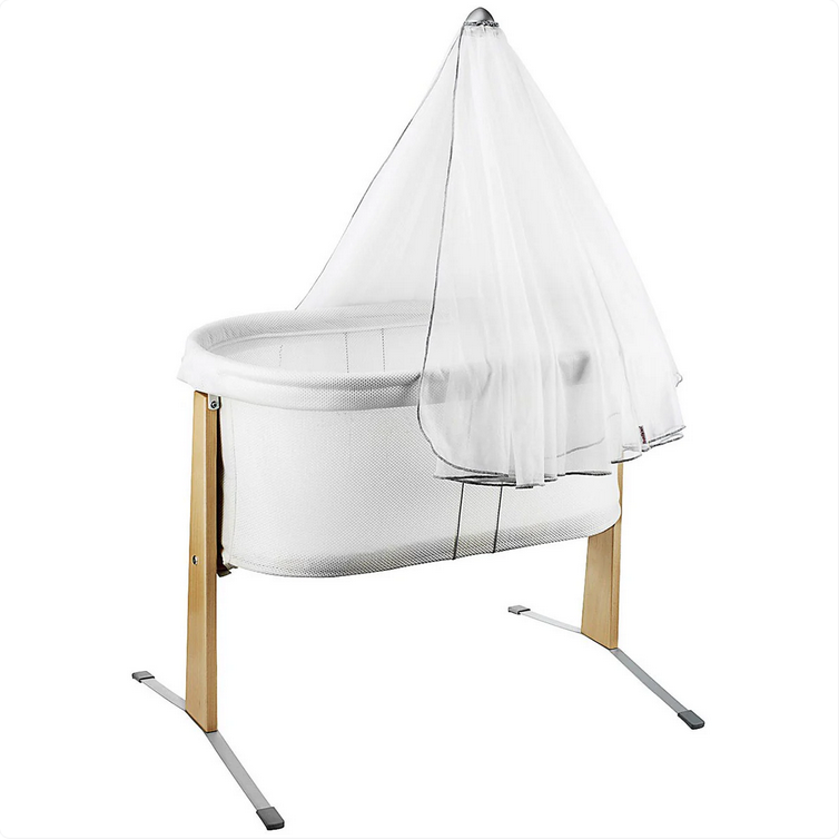 Baby Bjorn Baby Cradle Bundle with Fitted Sheet and Canopy - White 610063US