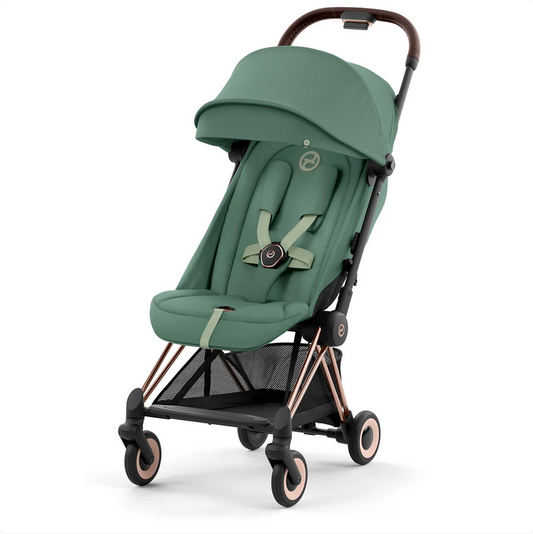 Cybex COYA Compact Stroller - Rose Gold / Leaf Green 522004293