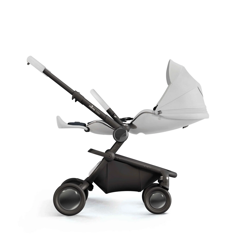 Mima Creo Stroller + Bassinet Bundle - White / White