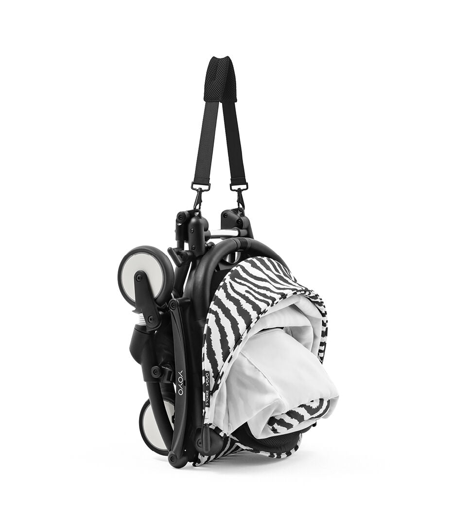 Stokke YOYO3 Ultra Compact 6+ Stroller (One Box) - Black / Zebra (Wild Collection)