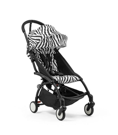 Stokke YOYO3 Ultra Compact 6+ Stroller (One Box) - Black / Zebra (Wild Collection) 654400