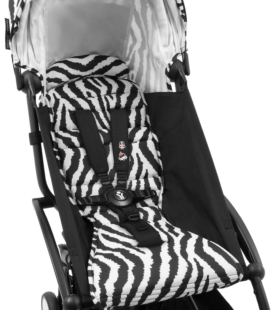 Stokke YOYO3 Ultra Compact 6+ Stroller (One Box) - Black / Zebra (Wild Collection)