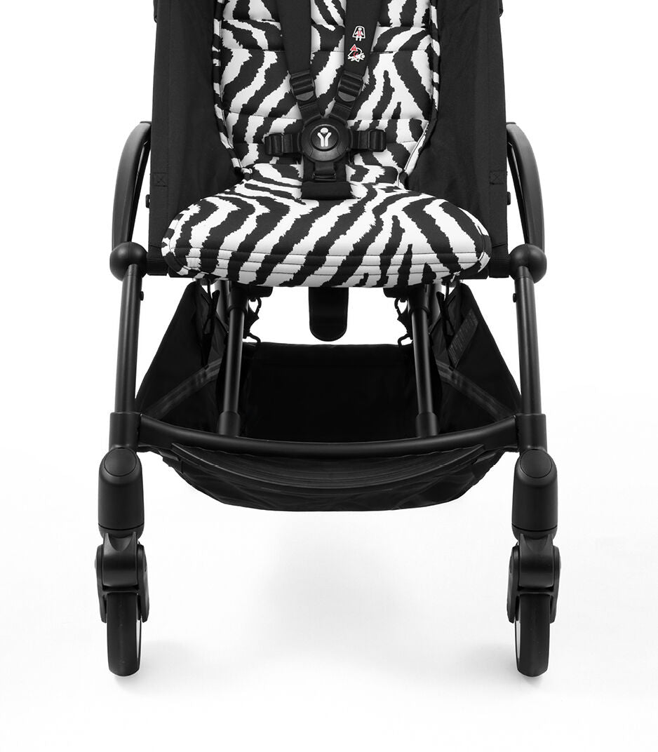 Stokke YOYO3 Ultra Compact 6+ Stroller (One Box) - Black / Zebra (Wild Collection)