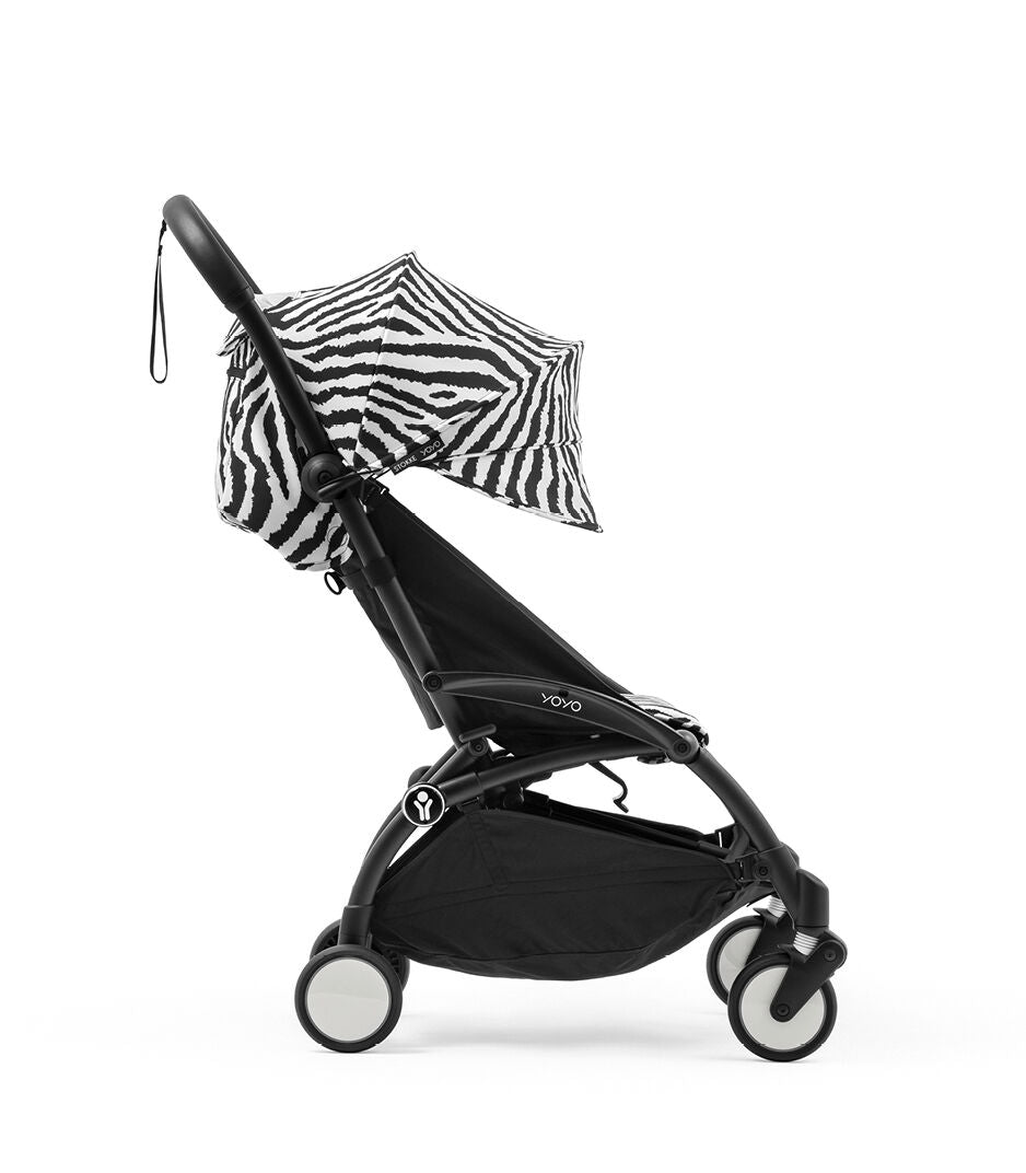 Stokke YOYO3 Ultra Compact 6+ Stroller (One Box) - Black / Zebra (Wild Collection)