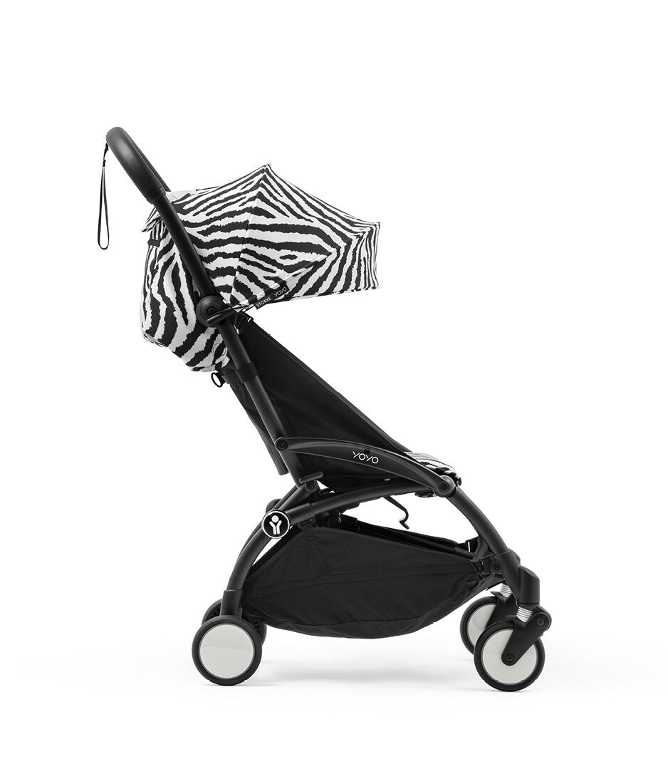 Stokke YOYO3 Ultra Compact 6+ Stroller (One Box) - Black / Zebra (Wild Collection)