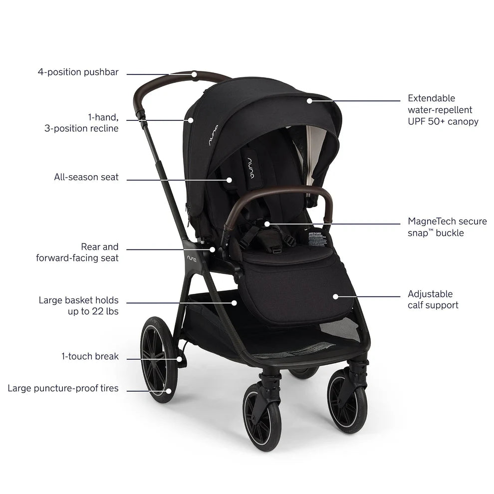 Nuna TRIV lx + PIPA urbn Travel System - Caviar