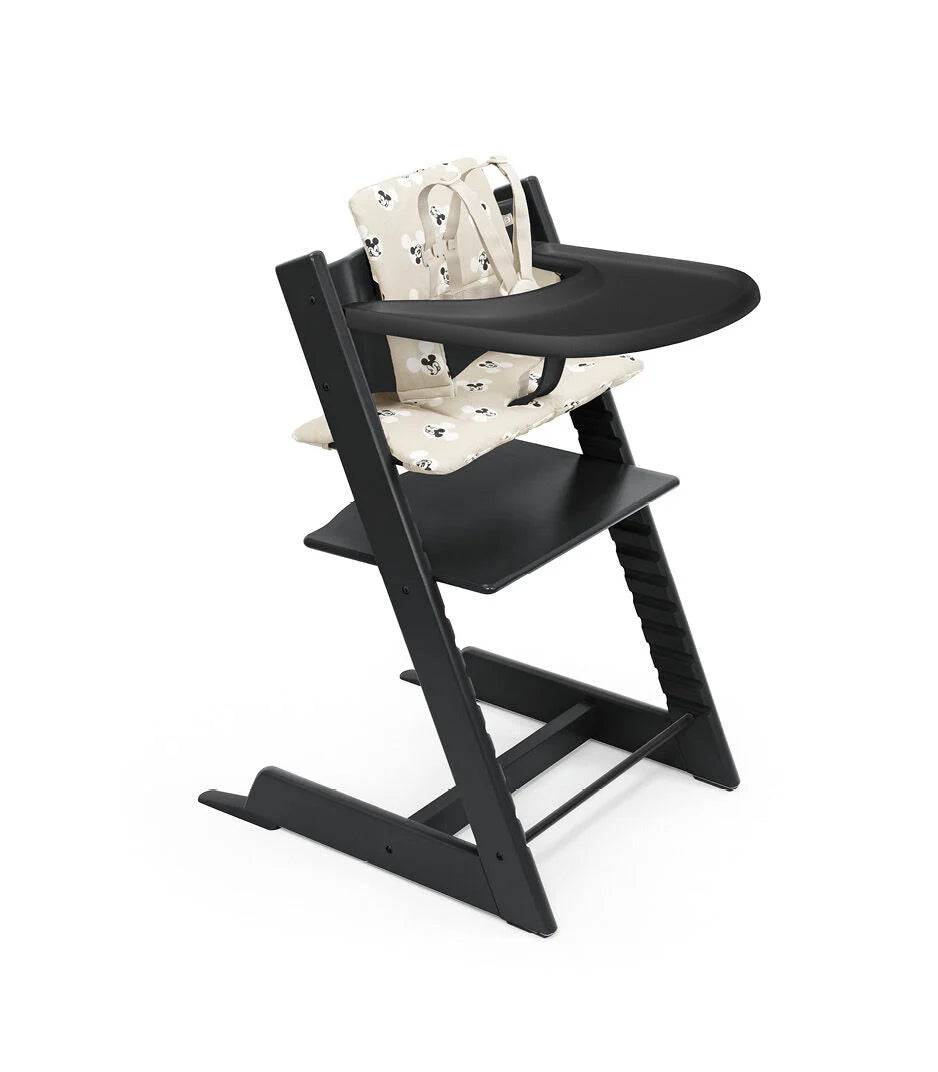 Tripp Trapp High Chair2 Black, Mickey Signature Cushion + Tray 662600