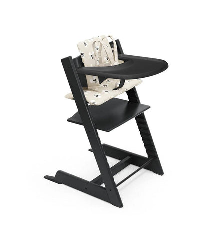 Tripp Trapp High Chair2 Black, Mickey Signature Cushion + Tray 662600