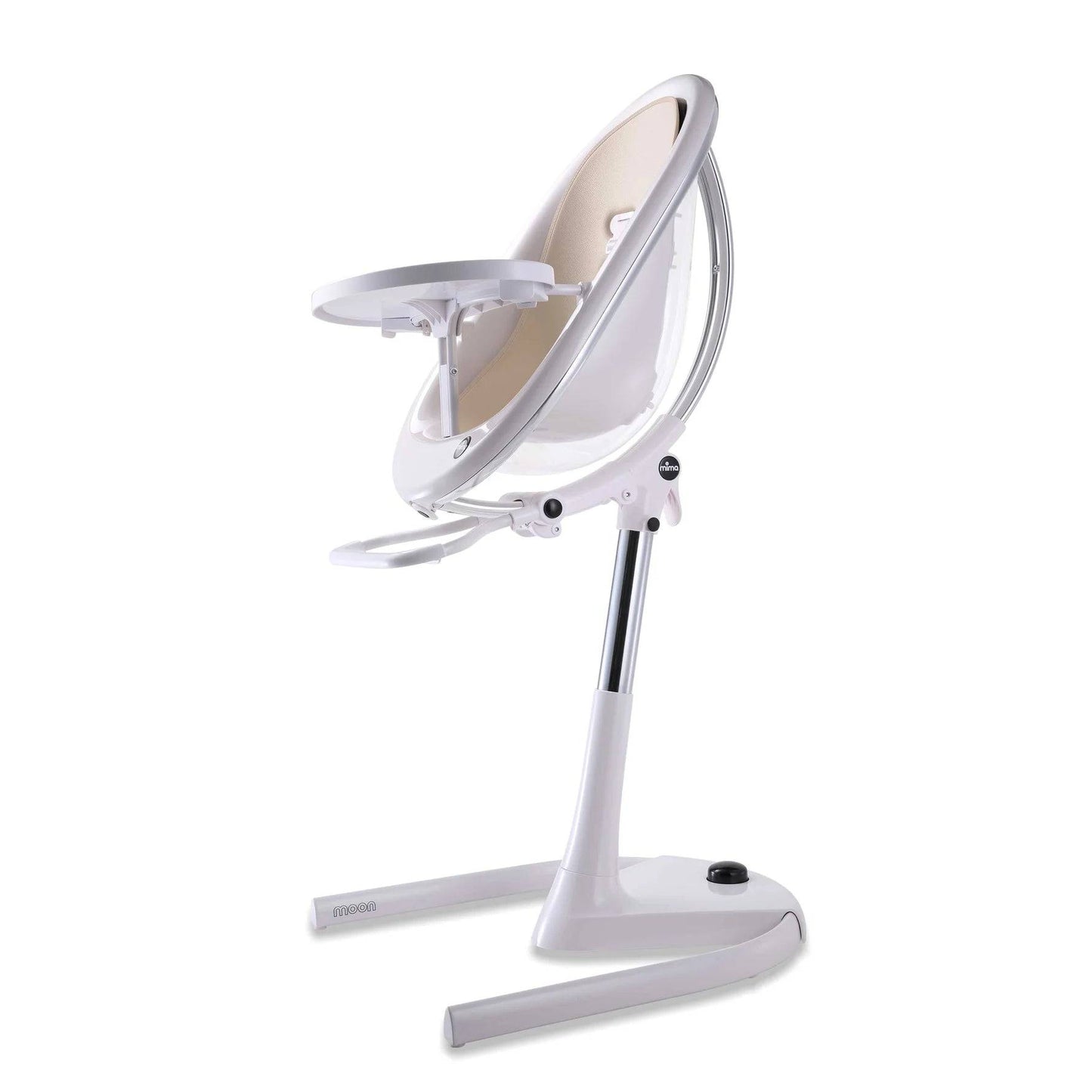 Mima Moon 2G High Chair - White/Champagne