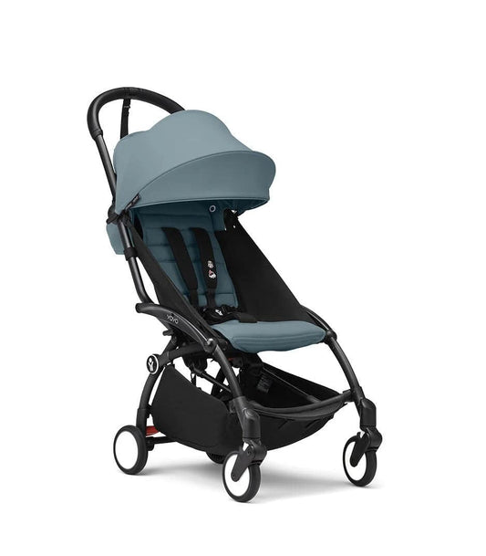 Stokke YOYO3 Ultra Compact 6+ Stroller (One Box) - Black / Aqua