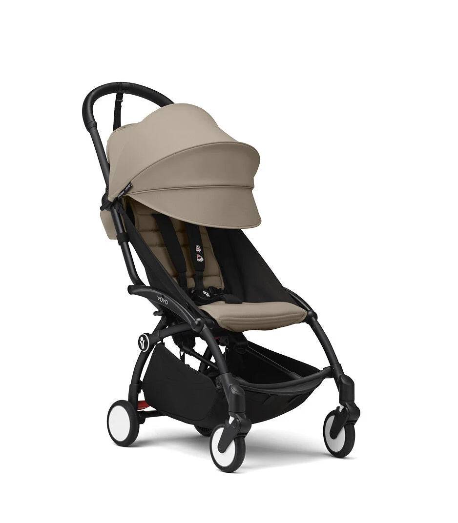 Stokke YOYO3 Ultra Compact 6+ Stroller (One Box) - Black / Taupe