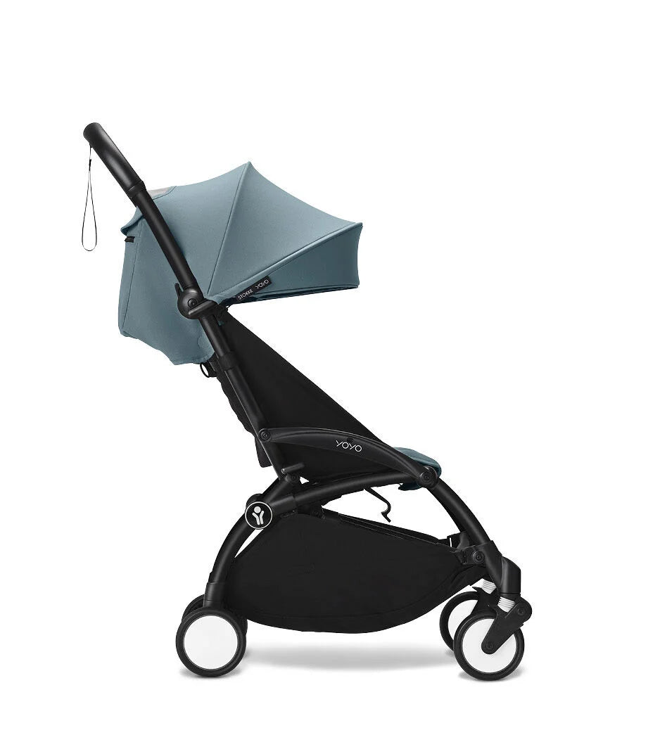 Stokke YOYO3 Ultra Compact 6+ Stroller (One Box) - Black / Aqua