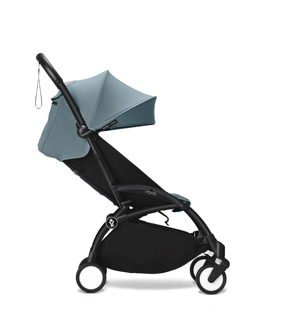 Stokke YOYO3 Ultra Compact 6+ Stroller (One Box) - Black / Aqua