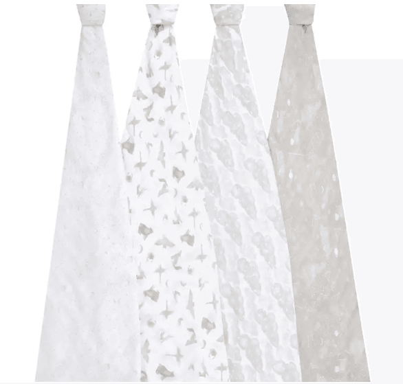 Aden and Anais Organic Cotton Swaddles 4 Pack - Map The Stars - Traveling Tikes 